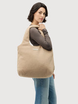 Shopper Skara Cloud Fleece Beige | Kapten & Son