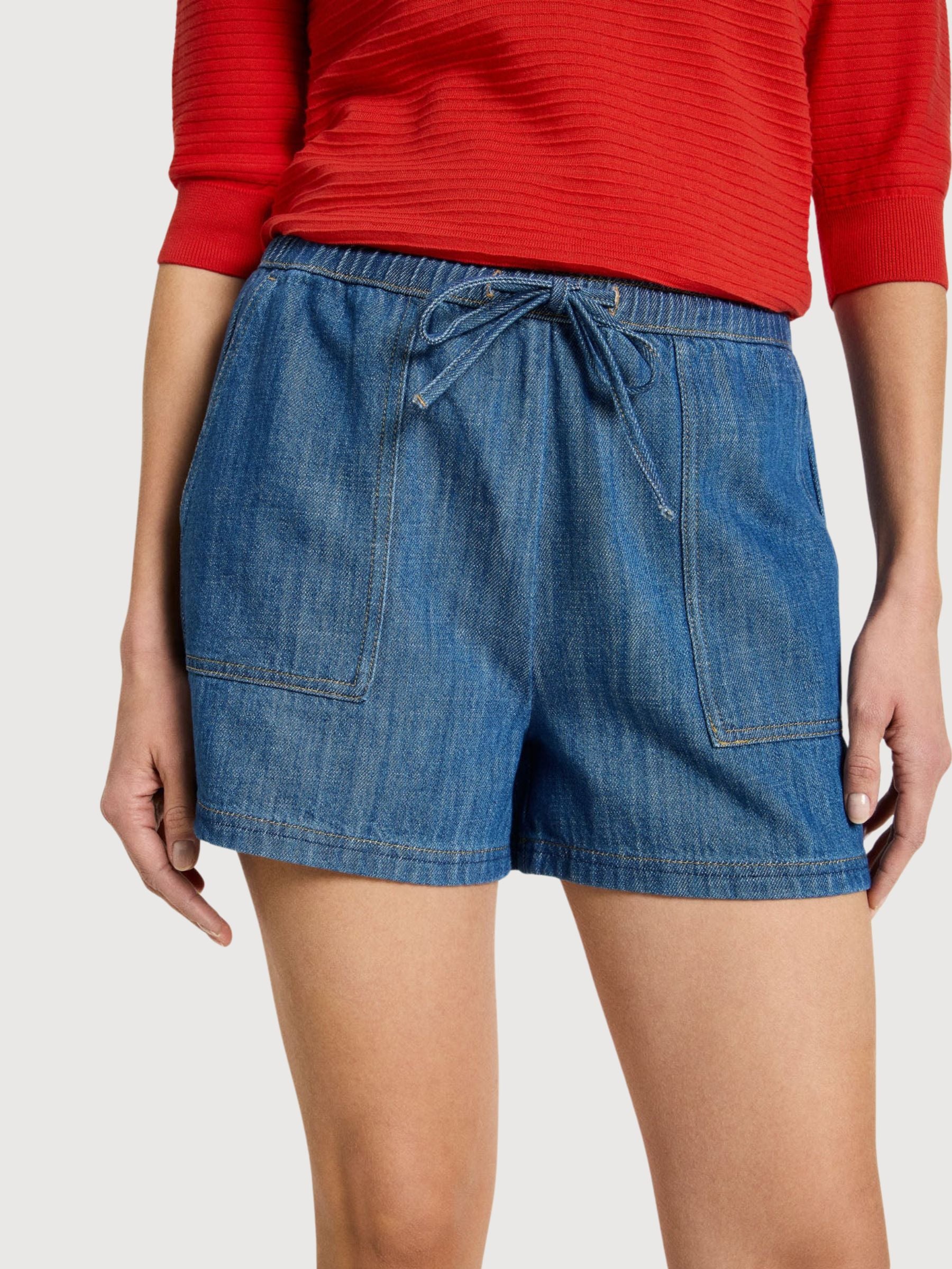 Jeansshorts, mittelblau, Denim, Baumwolle | Lanius