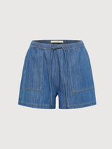 Jeansshorts, mittelblau, Denim, Baumwolle | Lanius