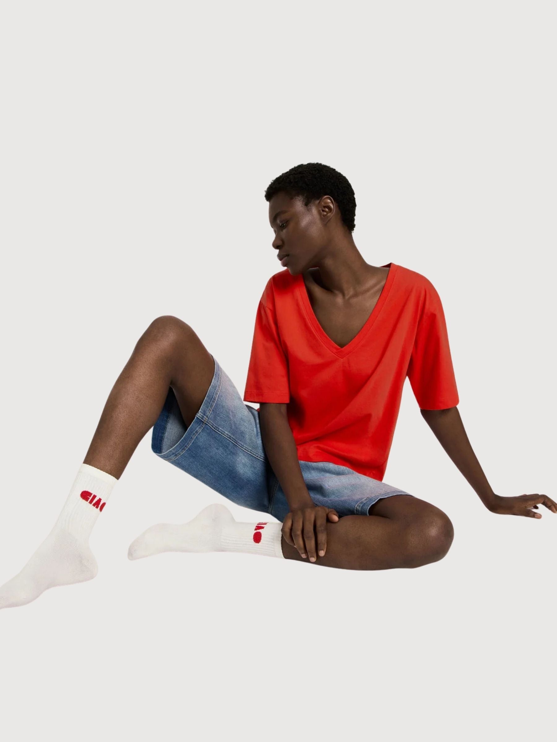 Calzini Statement Off White Gots Cotton | Lanius