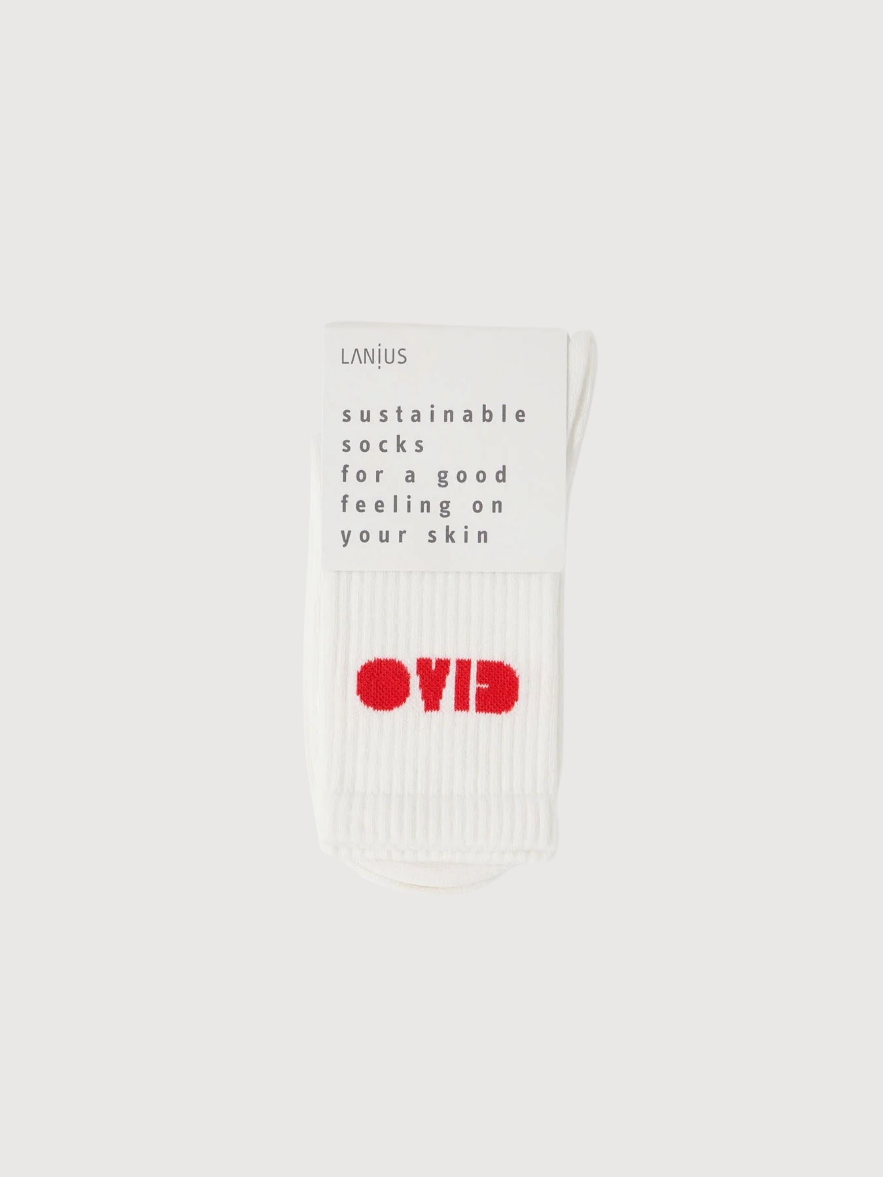 Calzini Statement Off White Gots Cotton | Lanius