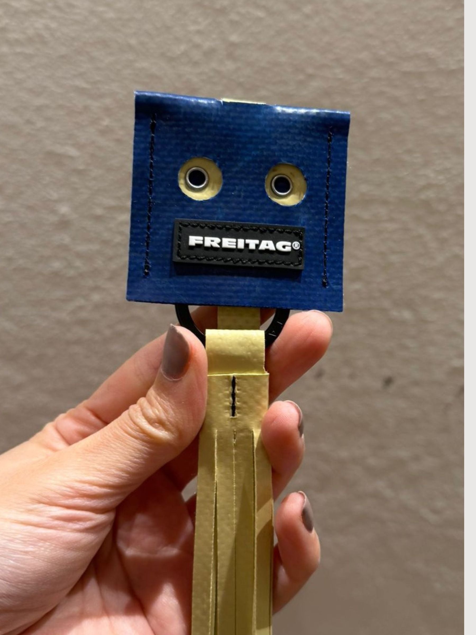 Charm & Key Holder F212 Face Blue/Yellow | Freitag