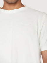 T-Shirt Pique bianco cotone organico | Knowledge Cotton Apparel
