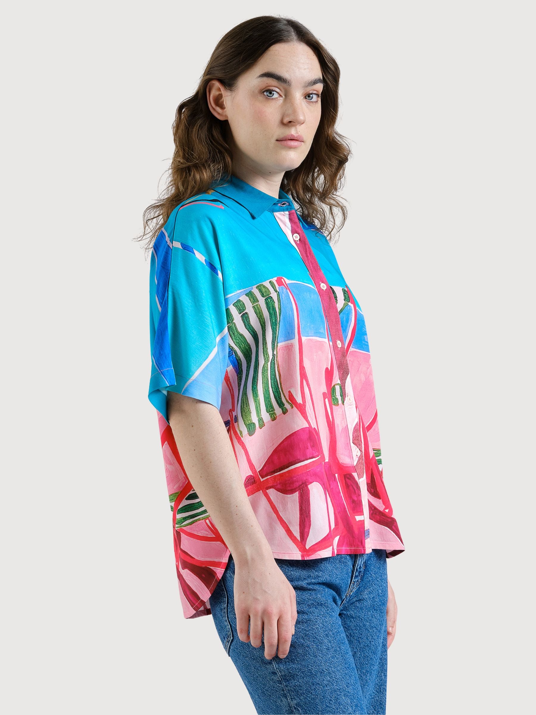Shirt Alsvik Deck Chairs Multi Color | Dedicated