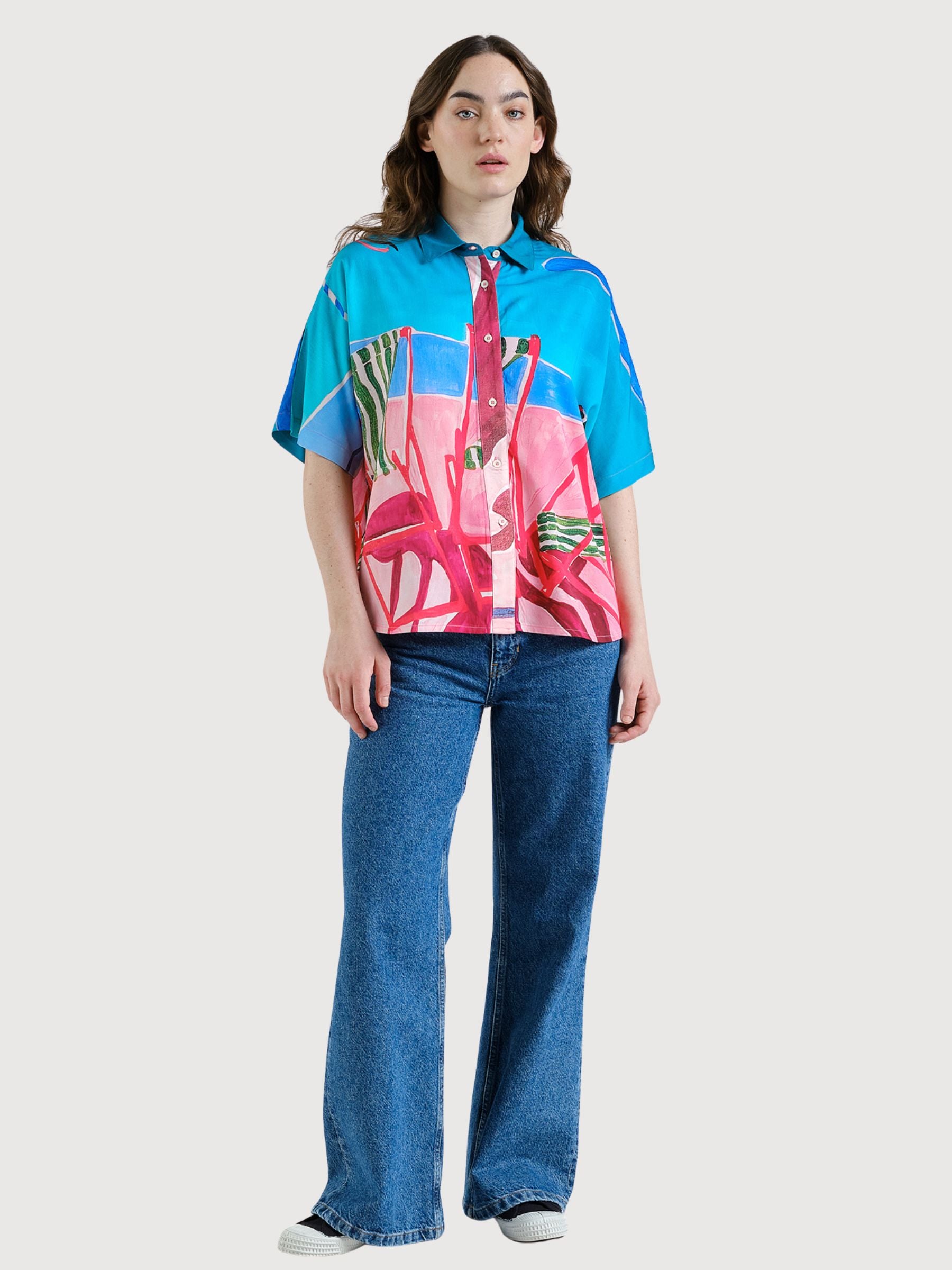 Shirt Alsvik Deck Chairs Multi Color | Dedicated