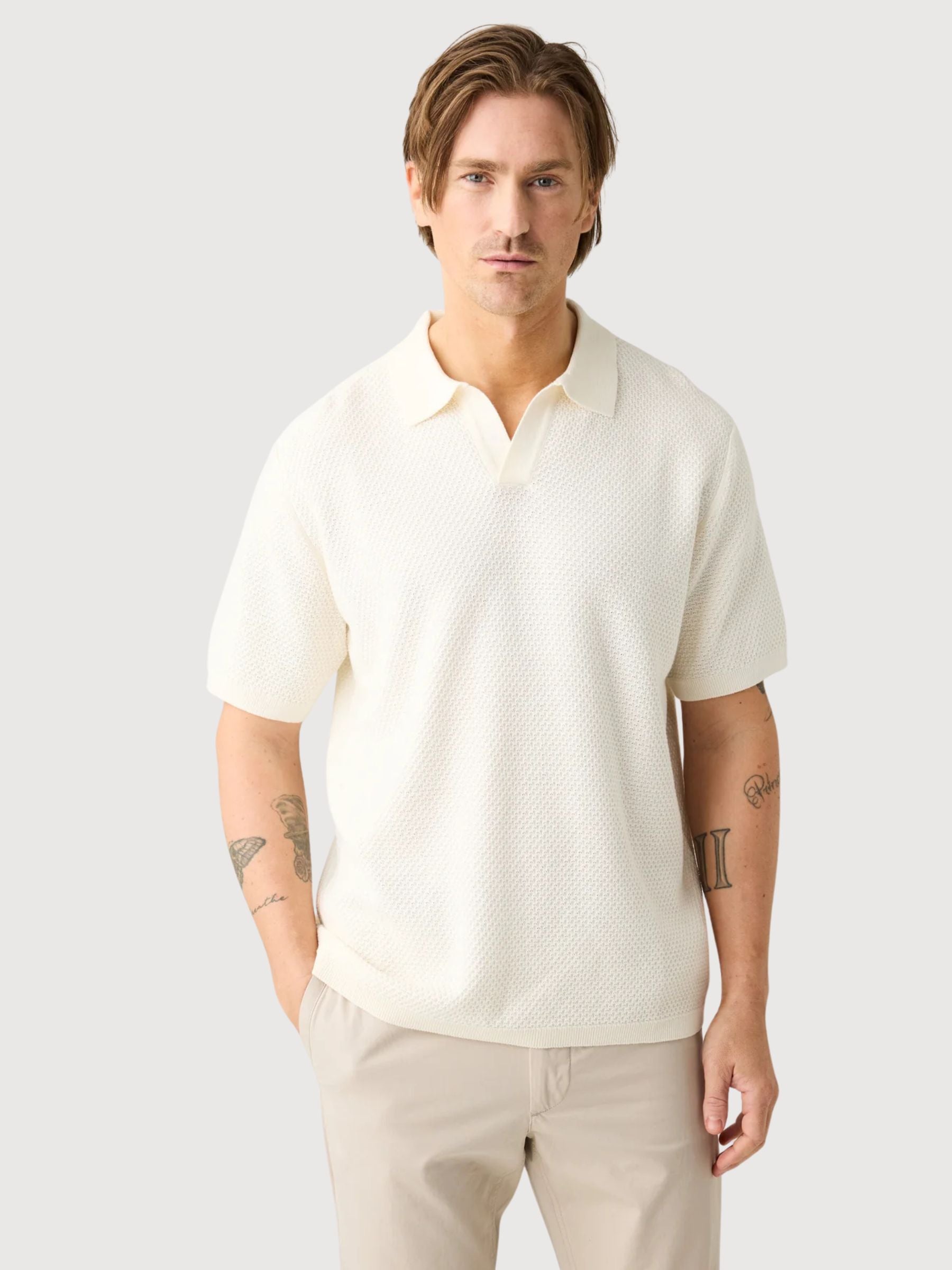 Polo in maglia di cotone biologico | Knowledge Cotton Apparel
