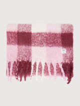 Scarf Fringe Red Check | Knowledge Cotton Apparel