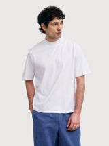 Wide Collar T-Shirt Classic White | Rotholz