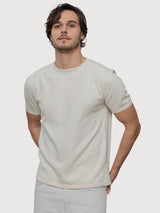 T-Shirt Davide Man Cotton Bianco Burro | Rifo
