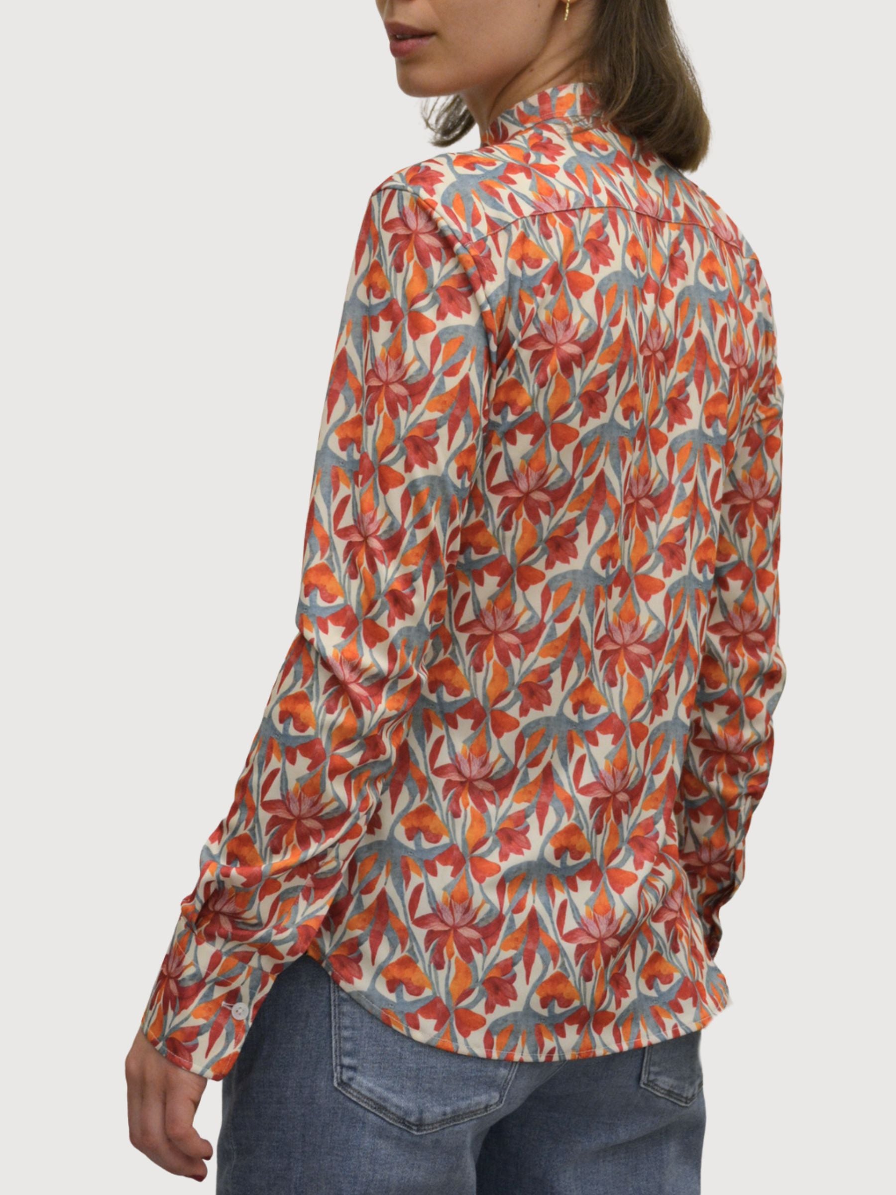 Shirt Collo Coreana F0860 Woman | Re-do-it