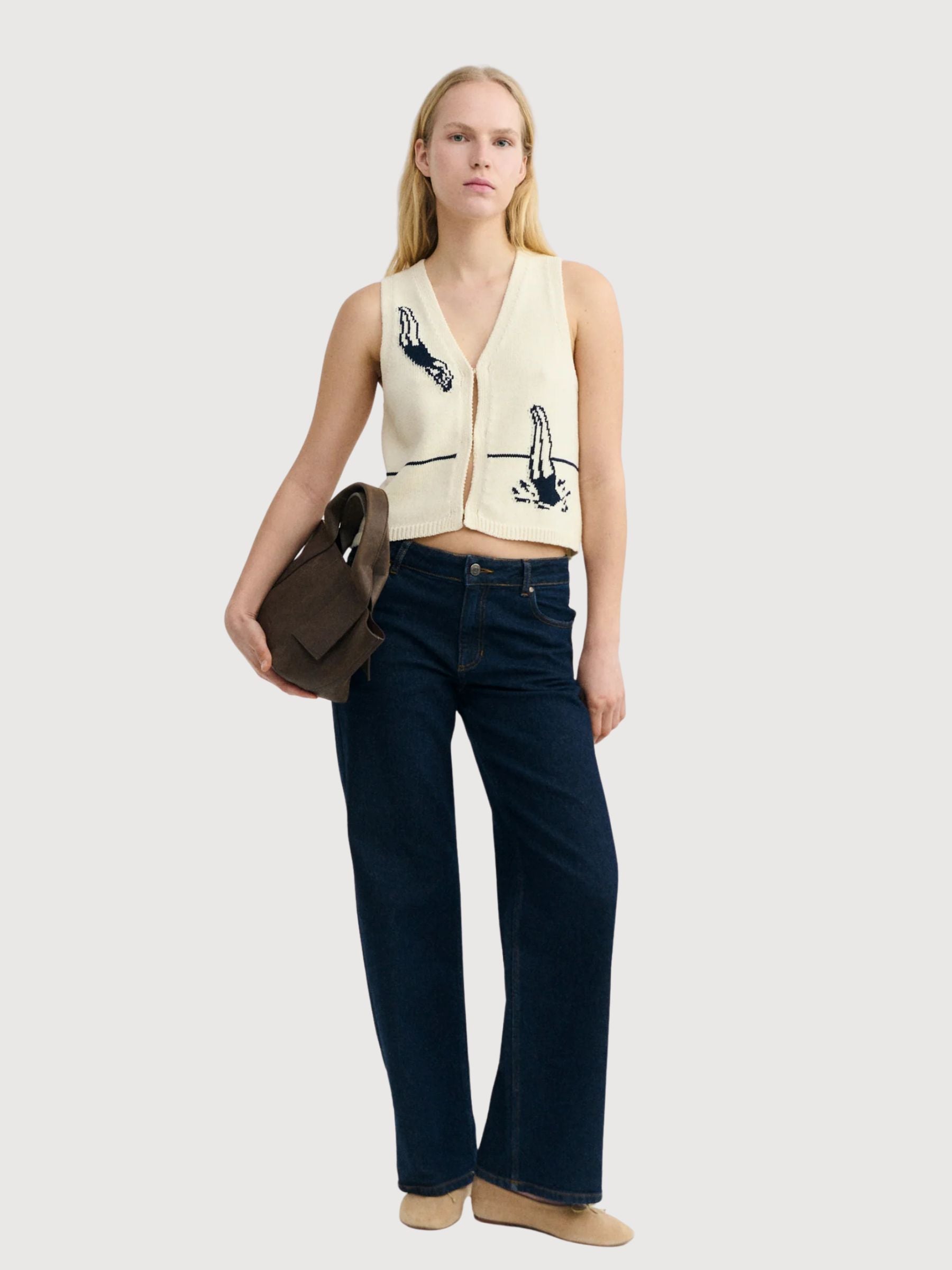 Gilet Swimmers Ecru Robbie Donna | Thinking Mu