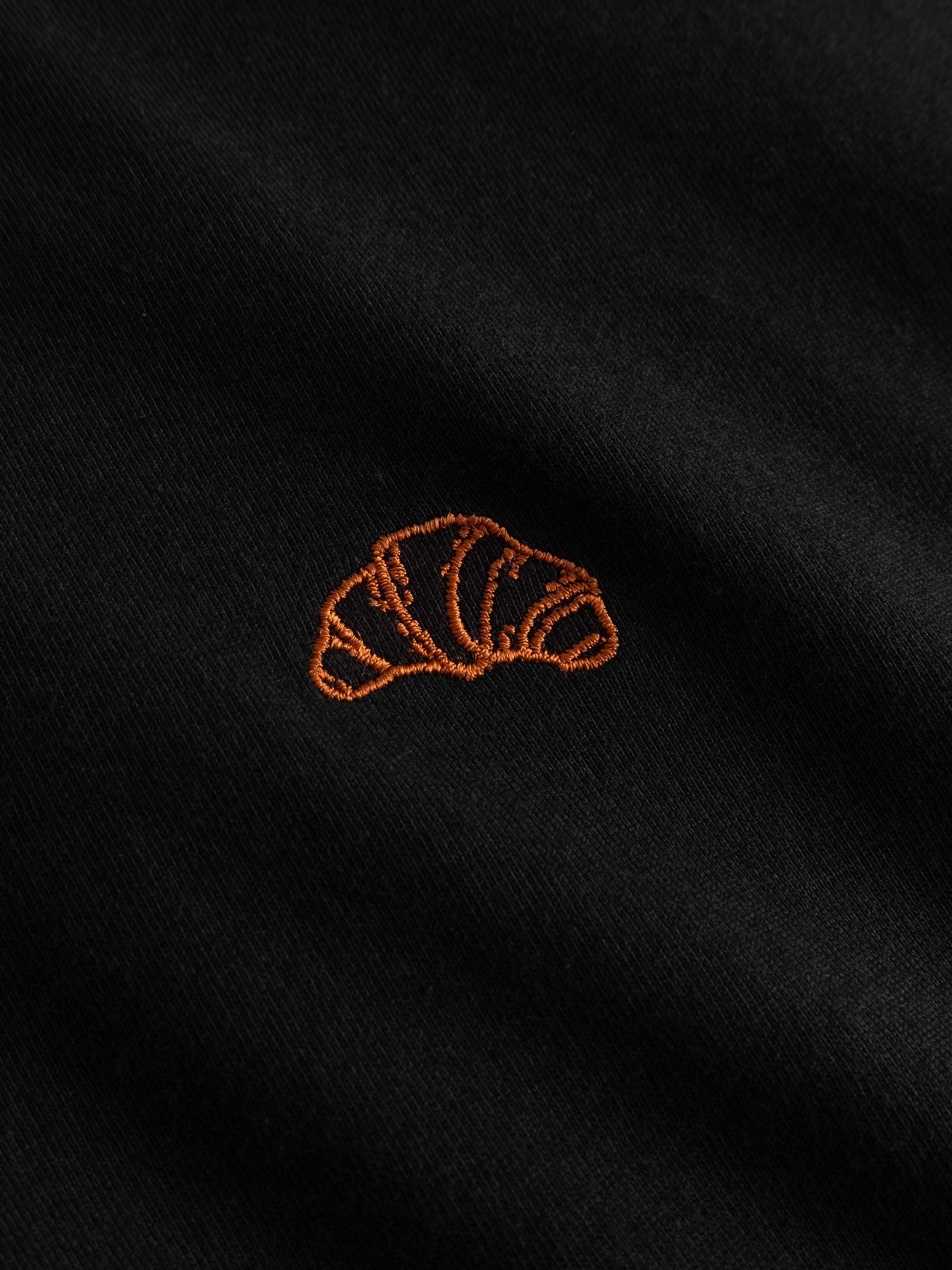 Visby Croissant Embroidered T-shirt | DEDICATED