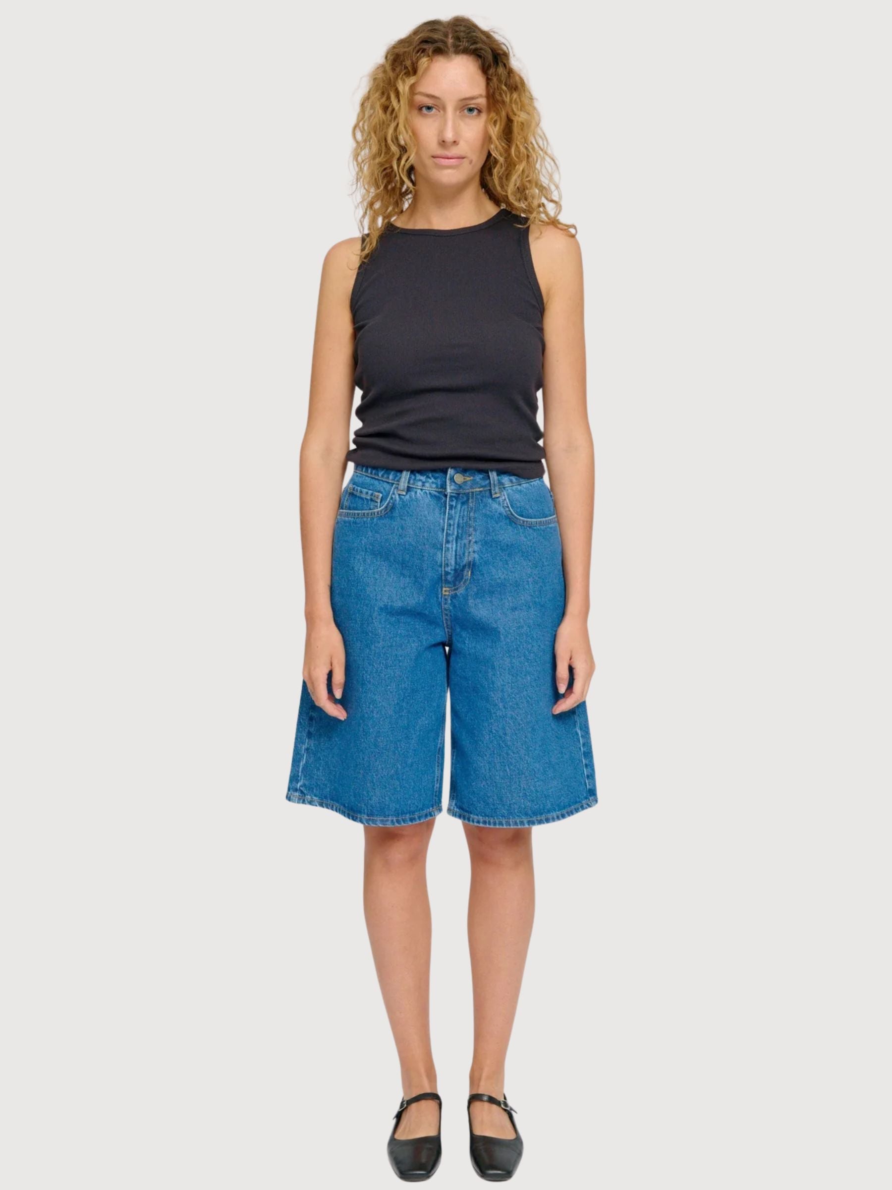 Canotta Basic Donna Nera | Mazine
