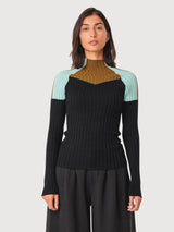 Pullover Maritza Black Gots Cotton Woman | Skfk