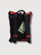 Backpack F155 Clapton Red & Black In Used Truck Tarps | Freitag