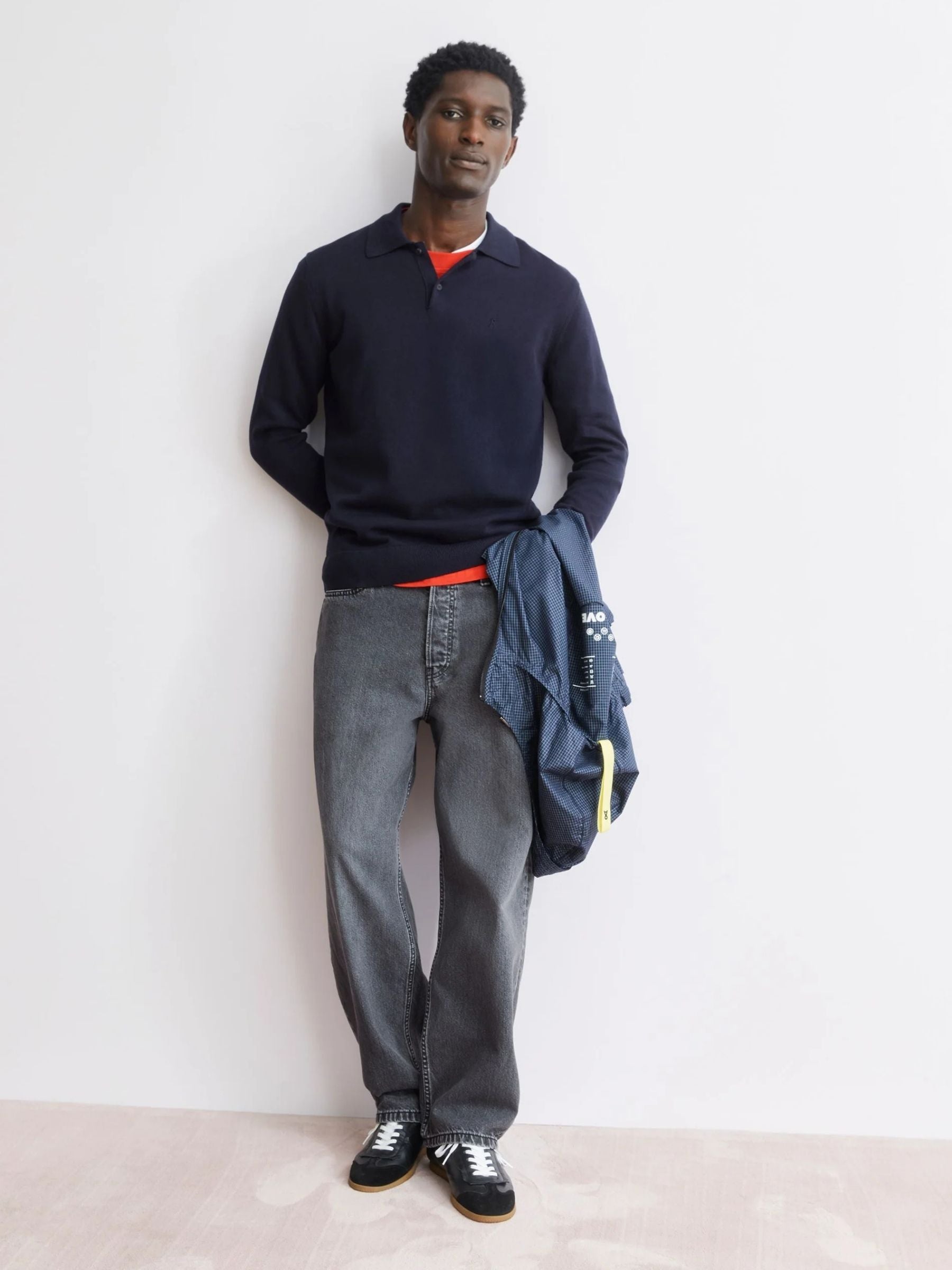 LONGSLEEVE KNIT POLOSHIRT | Armedangels