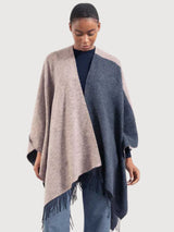 Tuco Pale Rose-Blue Woman Cotton Cape | Rifo