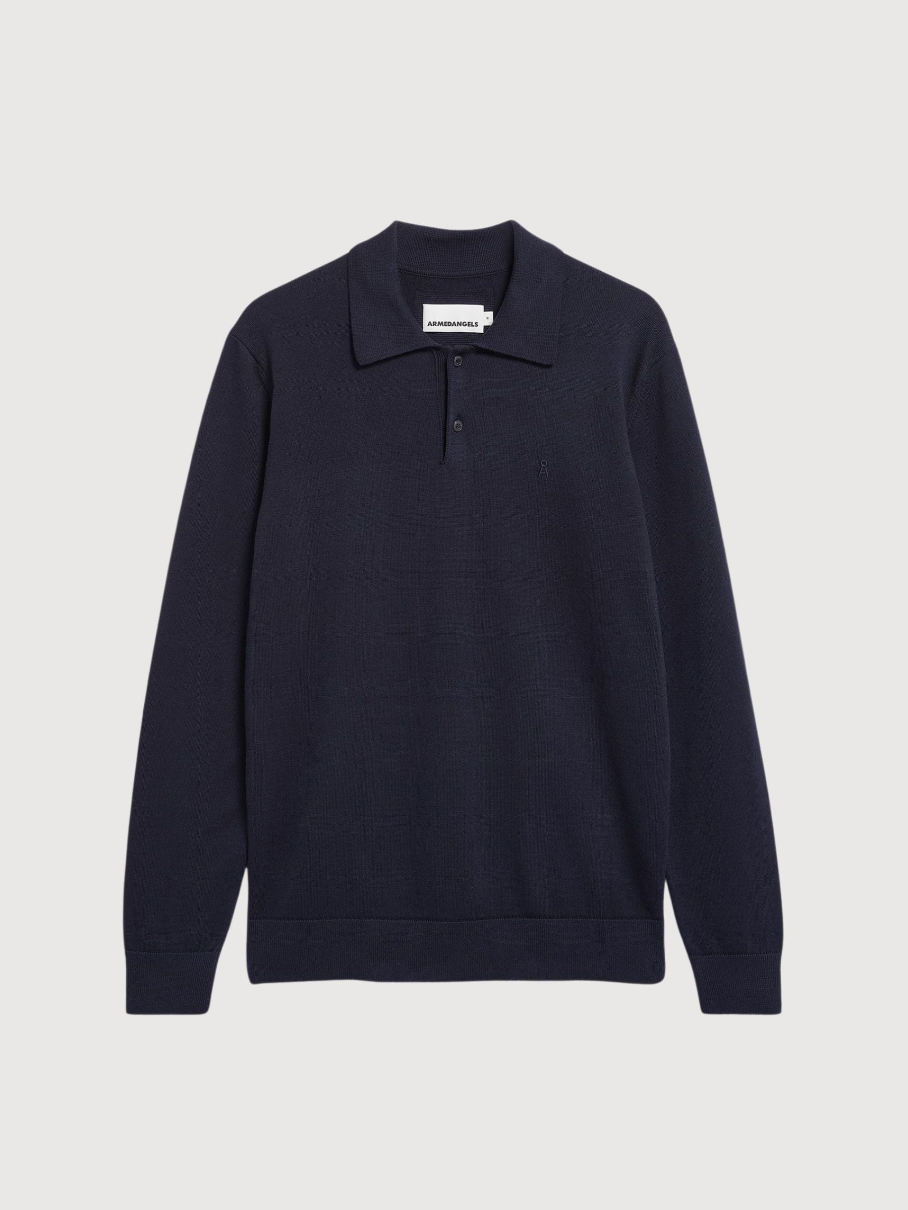 LONGSLEEVE KNIT POLOSHIRT | Armedangels