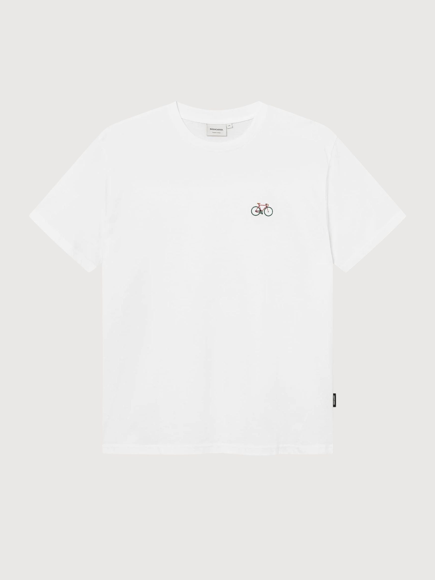 T-Shirt Stockholm Race Bike EMB White | DEDICATED