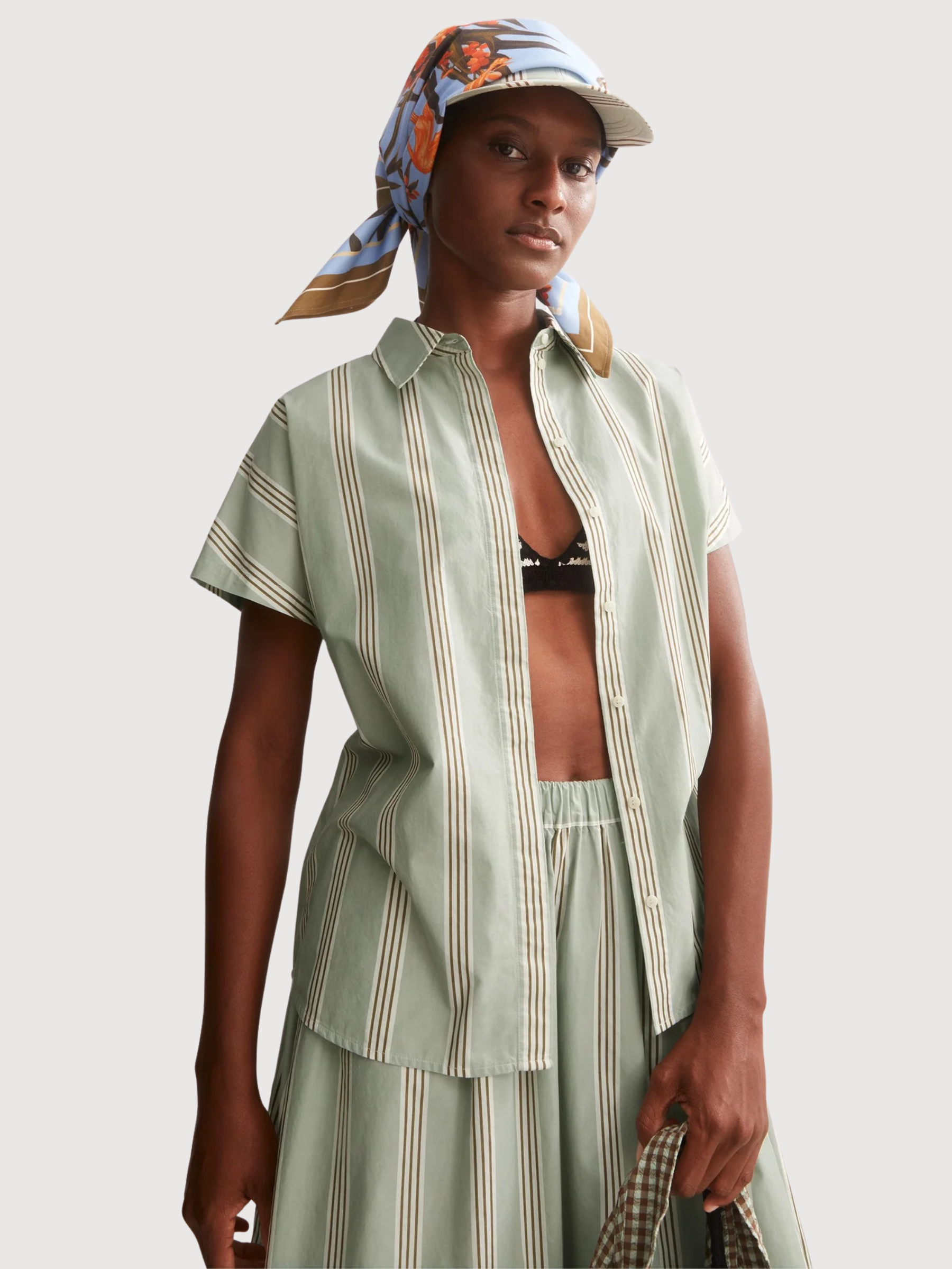 Blouse Larisaana Stripe Foam | Armedangels