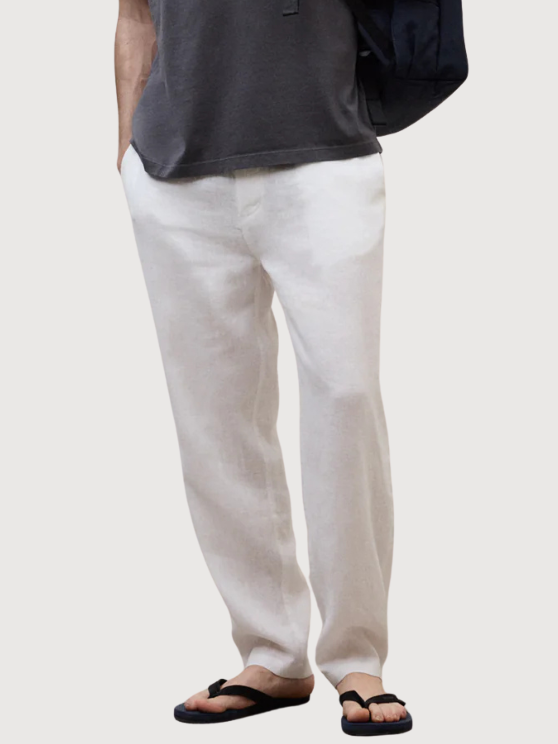 PANTALONI IN LINO ETHIWIN UOMO Bianco | ECOALF
