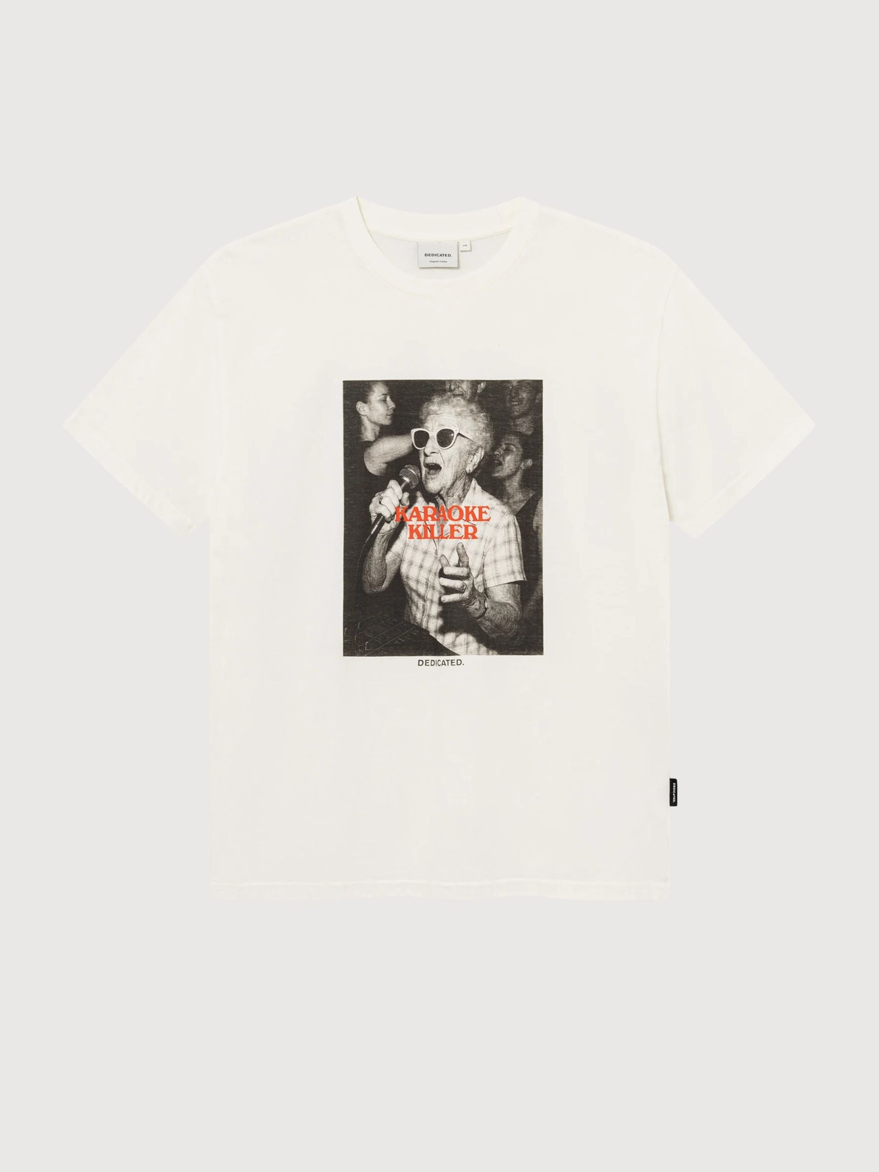 T-Shirt Stockholm Karaoke Killer White | DEDICATED