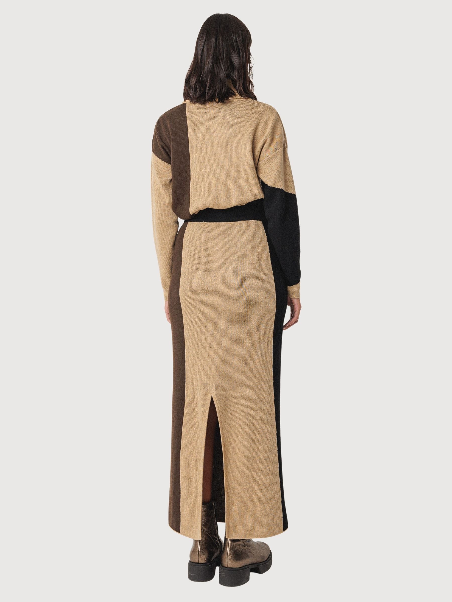 Skirt Loiate Gots Cotton Beige | Skfk