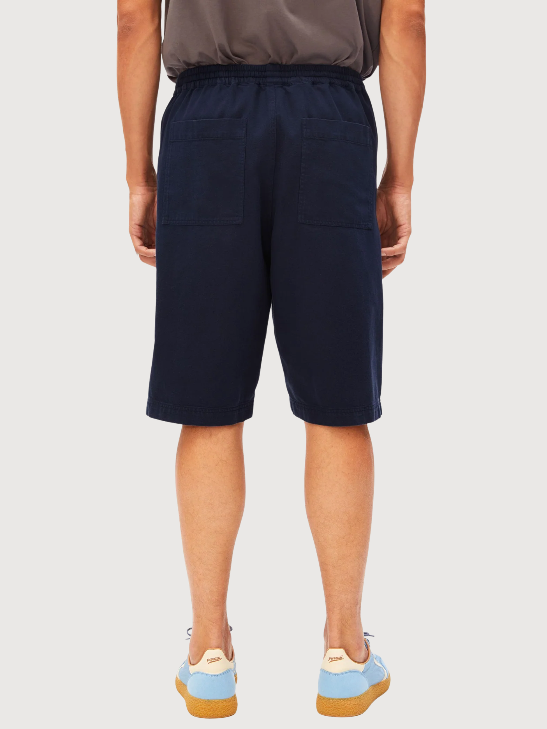 Cotton Lino Short Tinted Navy | Armedangels