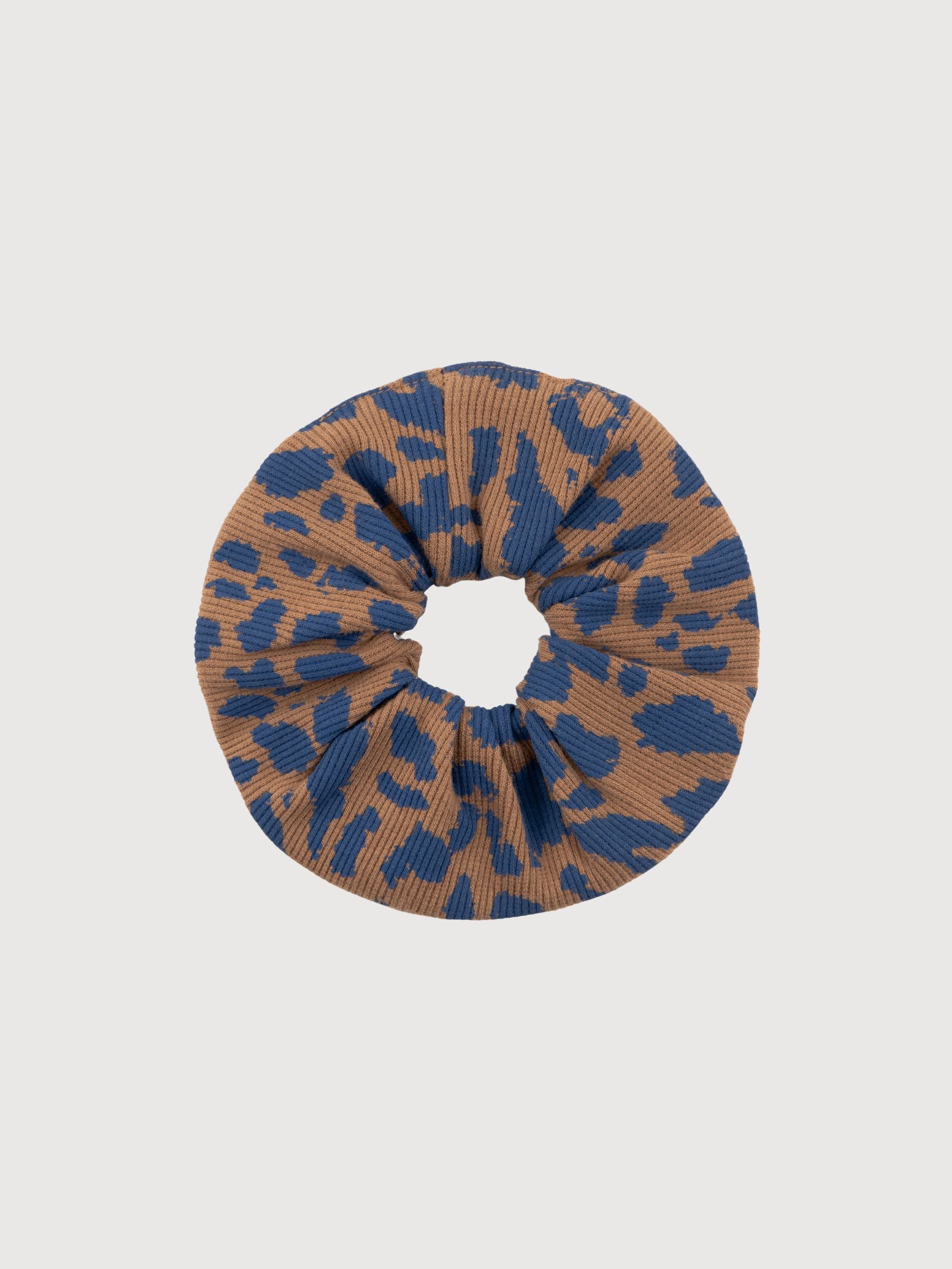 Elastico per capelli a costine Leopard Marrone Chiaro | DEDICATED