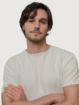 T-Shirt Davide Man Cotton Bianco Burro | Rifo