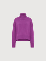 Übergroßer violettes Frau Pullover | Lanius