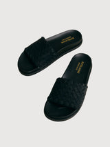 HILMA BRAIDED CHUNKY SANDALS BLACK | Jutelaune