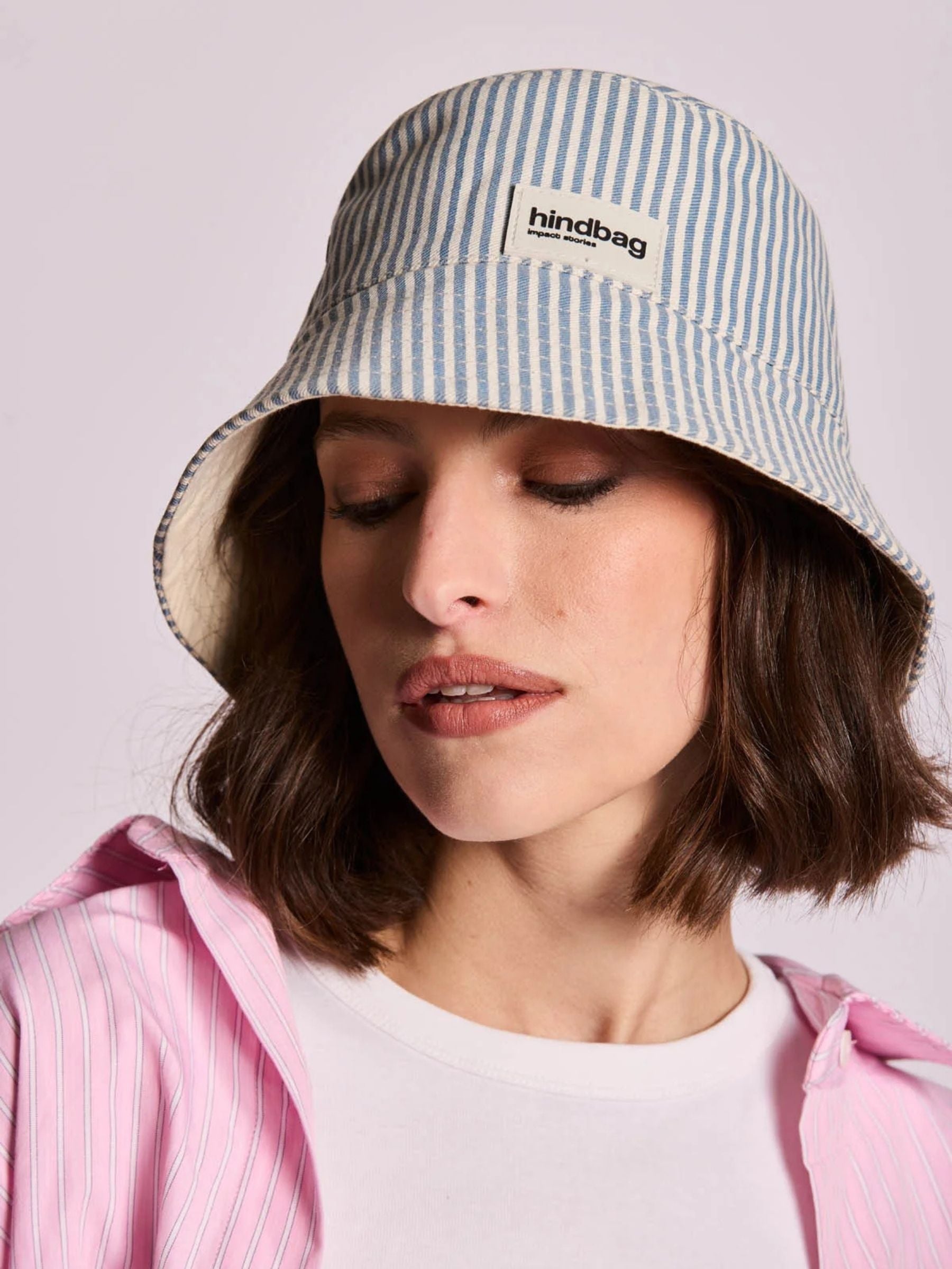 Hat Bob Rayures Bleu | Hindbag
