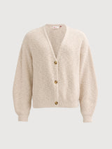 Cardigan Ribbed Natural for Women | PEOPLE WEAR ORGANIC