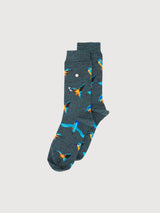 Merino Socken Kingfisher Marine Blau | Alfredo Gonzales