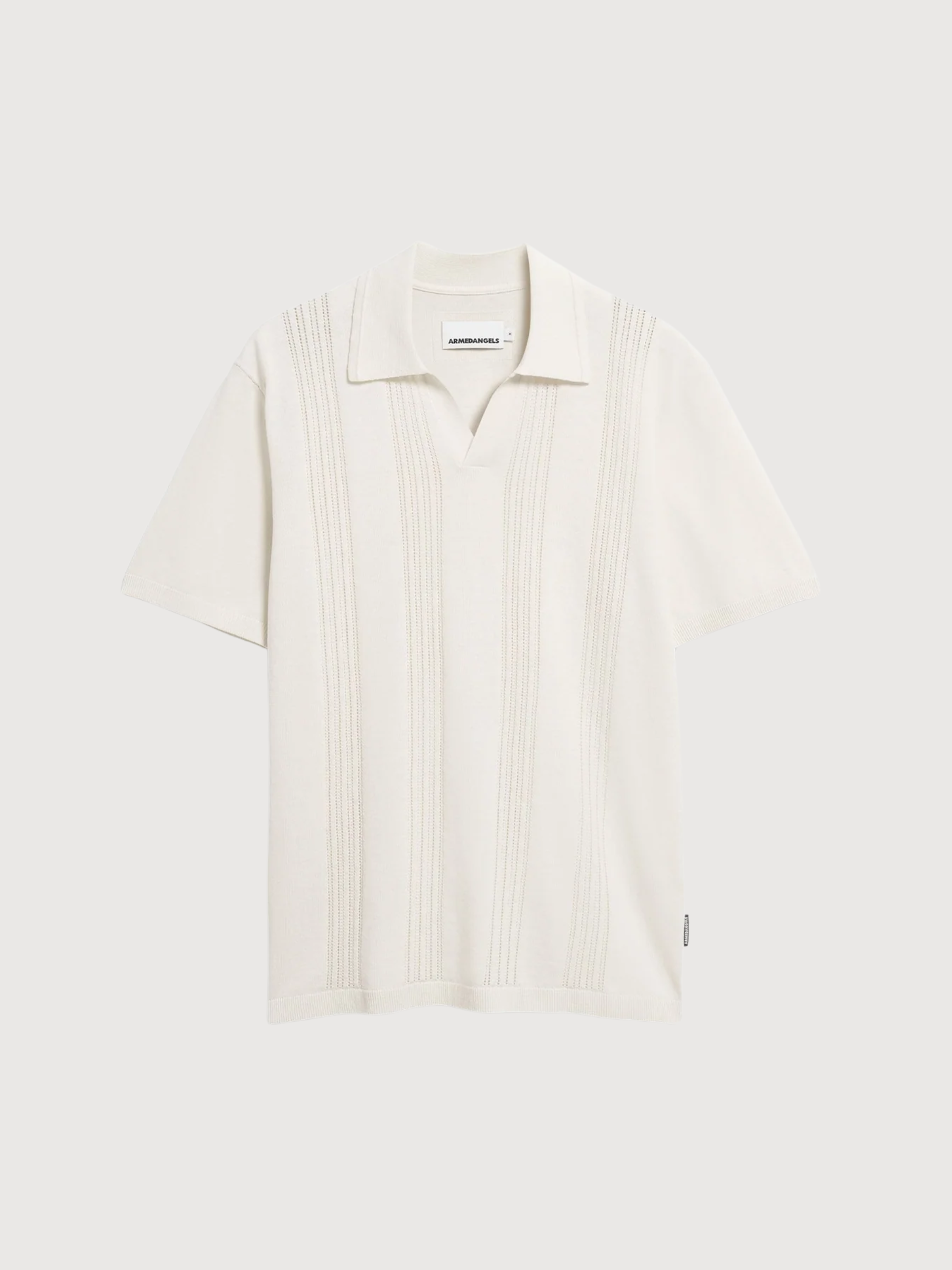 BAUMWOLL-STRICK-POLOSHIRT Pure | ARMEDANGELS