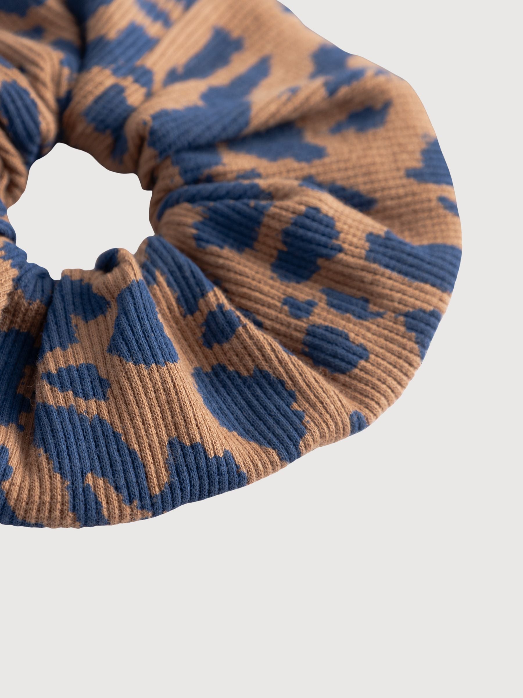 Elastico per capelli a costine Leopard Marrone Chiaro | DEDICATED