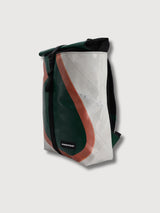 Backpack F155 Clapton White, Green & Red In Used Truck Tarps | Freitag
