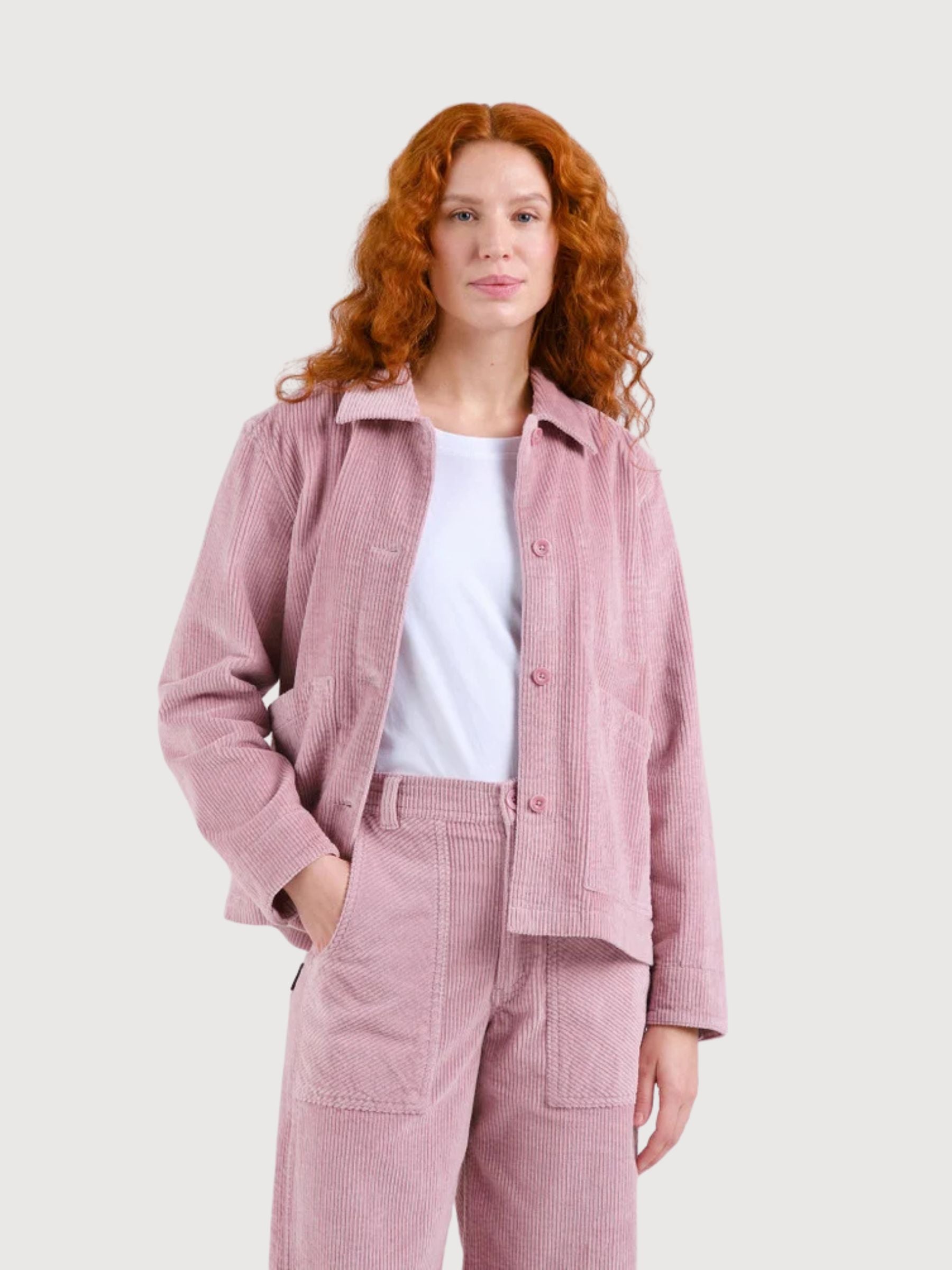 Curdroy Jacket Stiby Pink | Dedicated