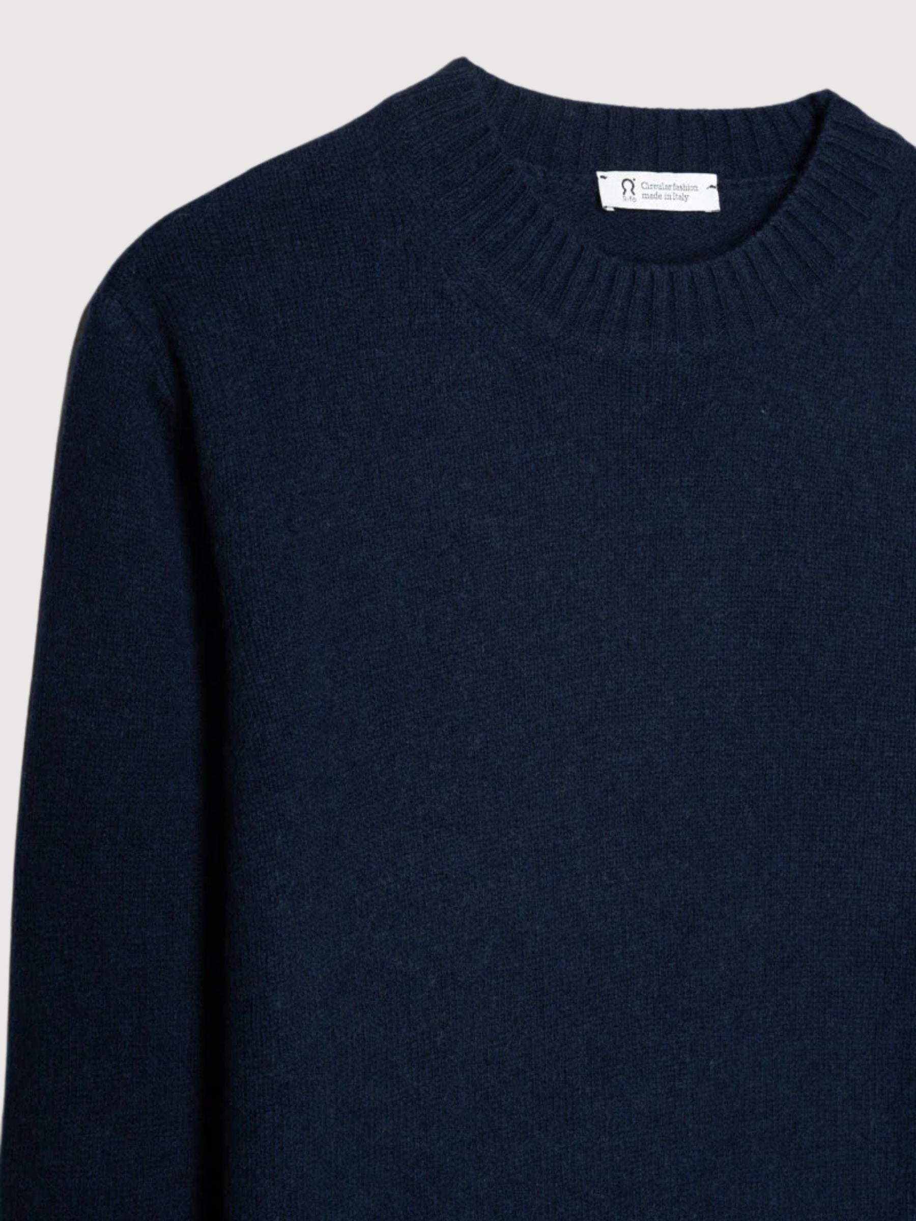 Ferruccio Wollpullover Navy Herren | Rifo