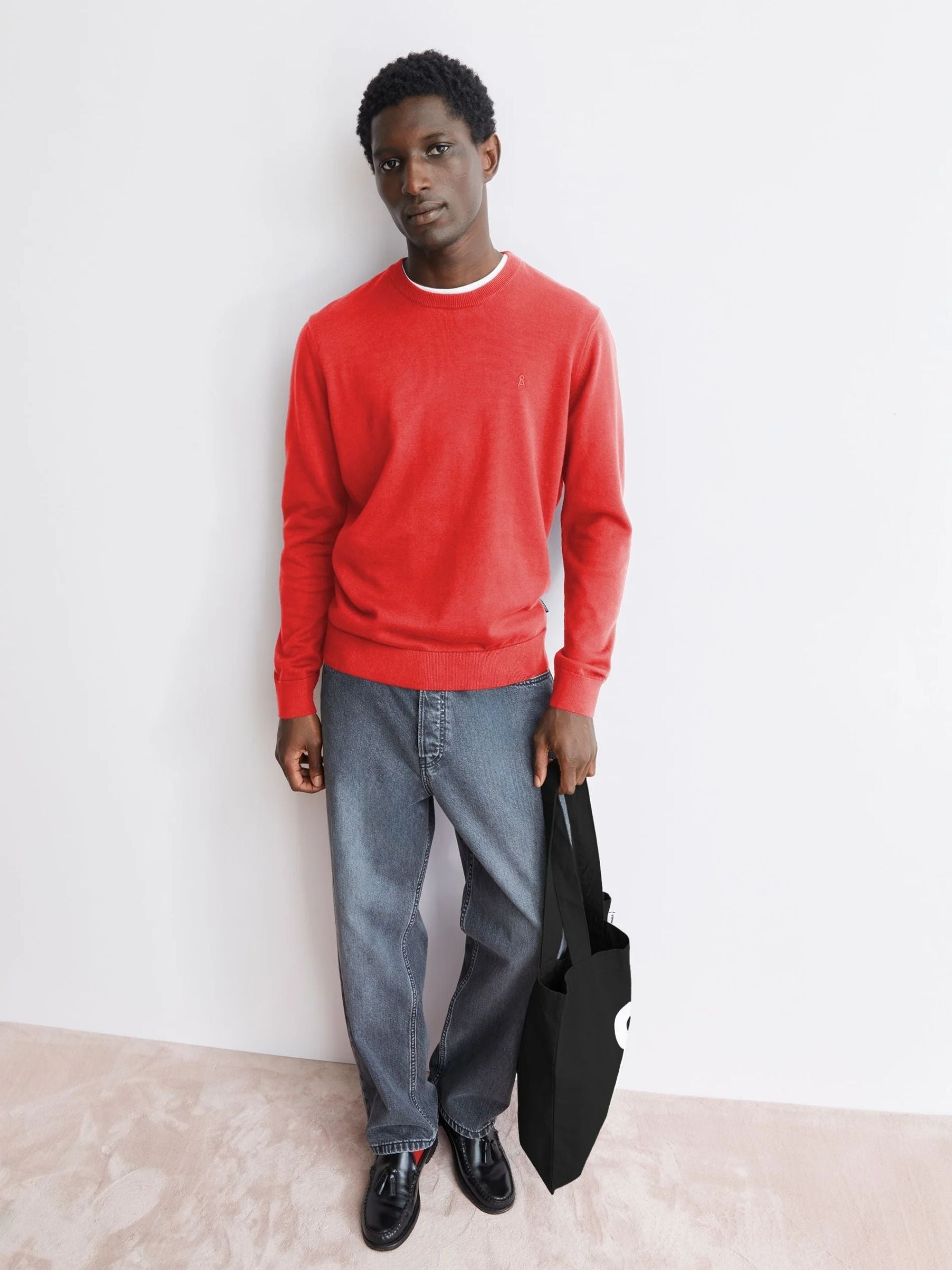 Sweater Loukaa Man Mars Red | Armedangels