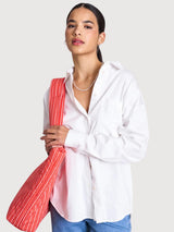 Marmo White Oversized Woman Blouse | Jan N June