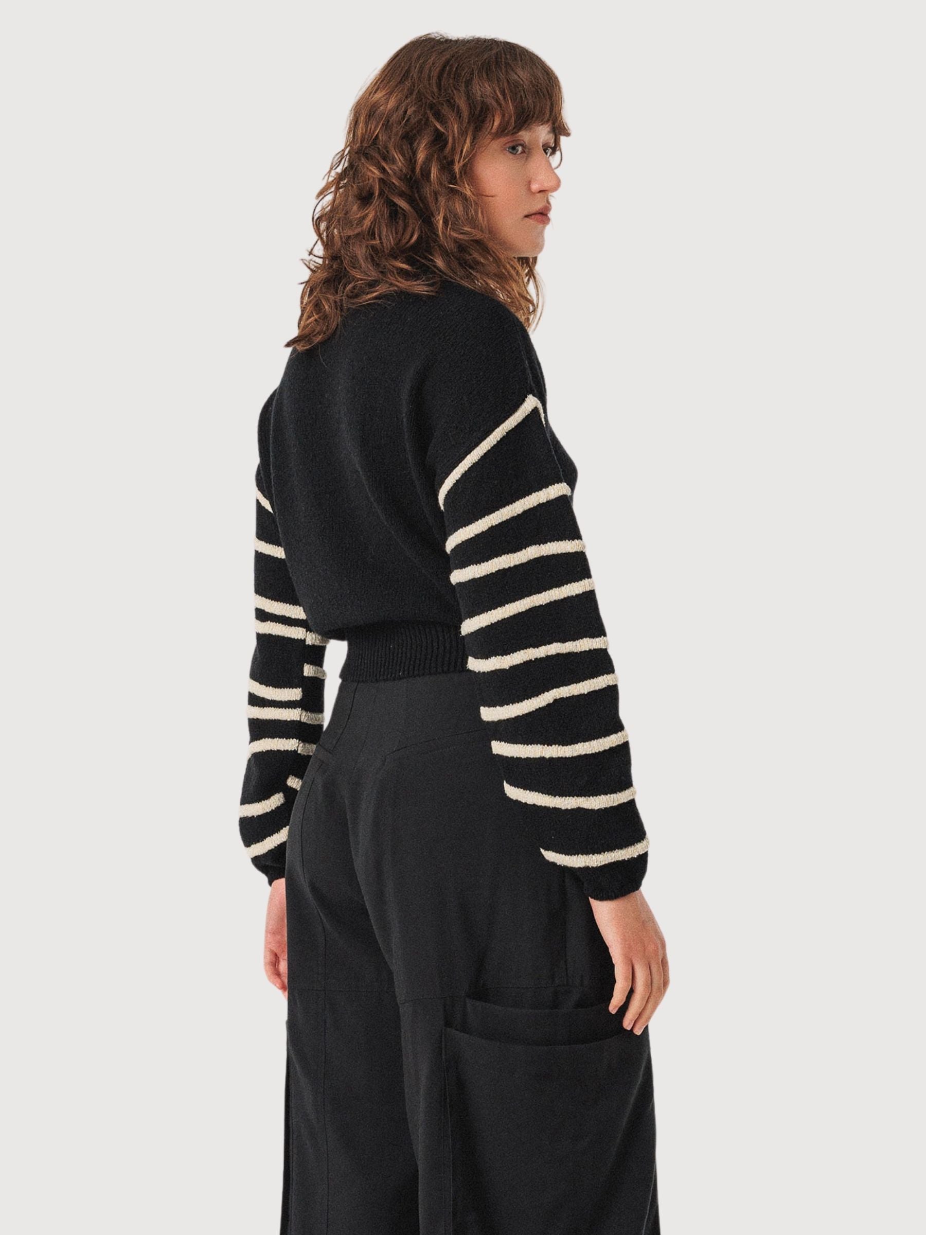 Felpa Aitza Nera Donna | Skfk