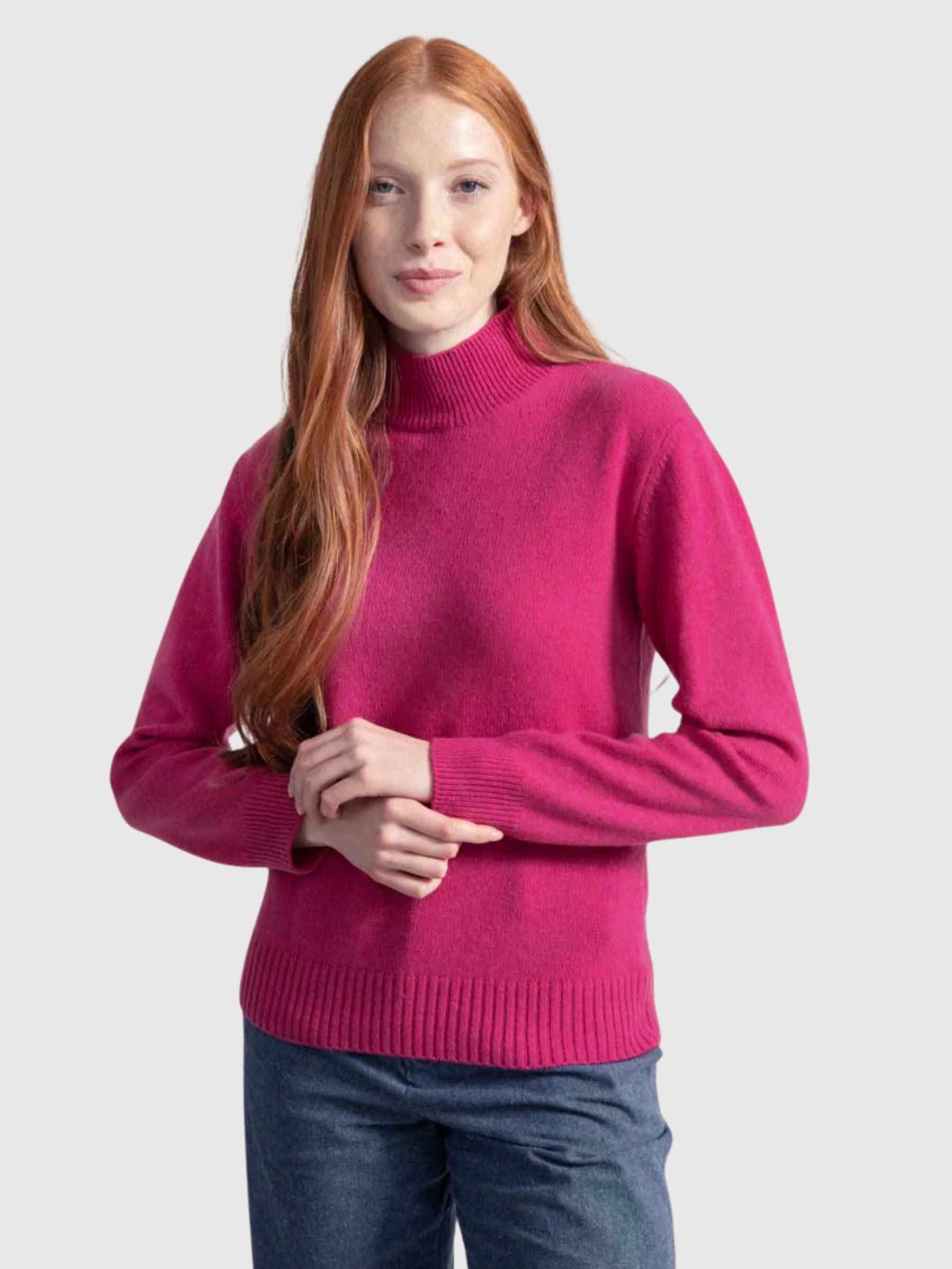 Ada Pink Cashmere Pullover Damen | Rifo