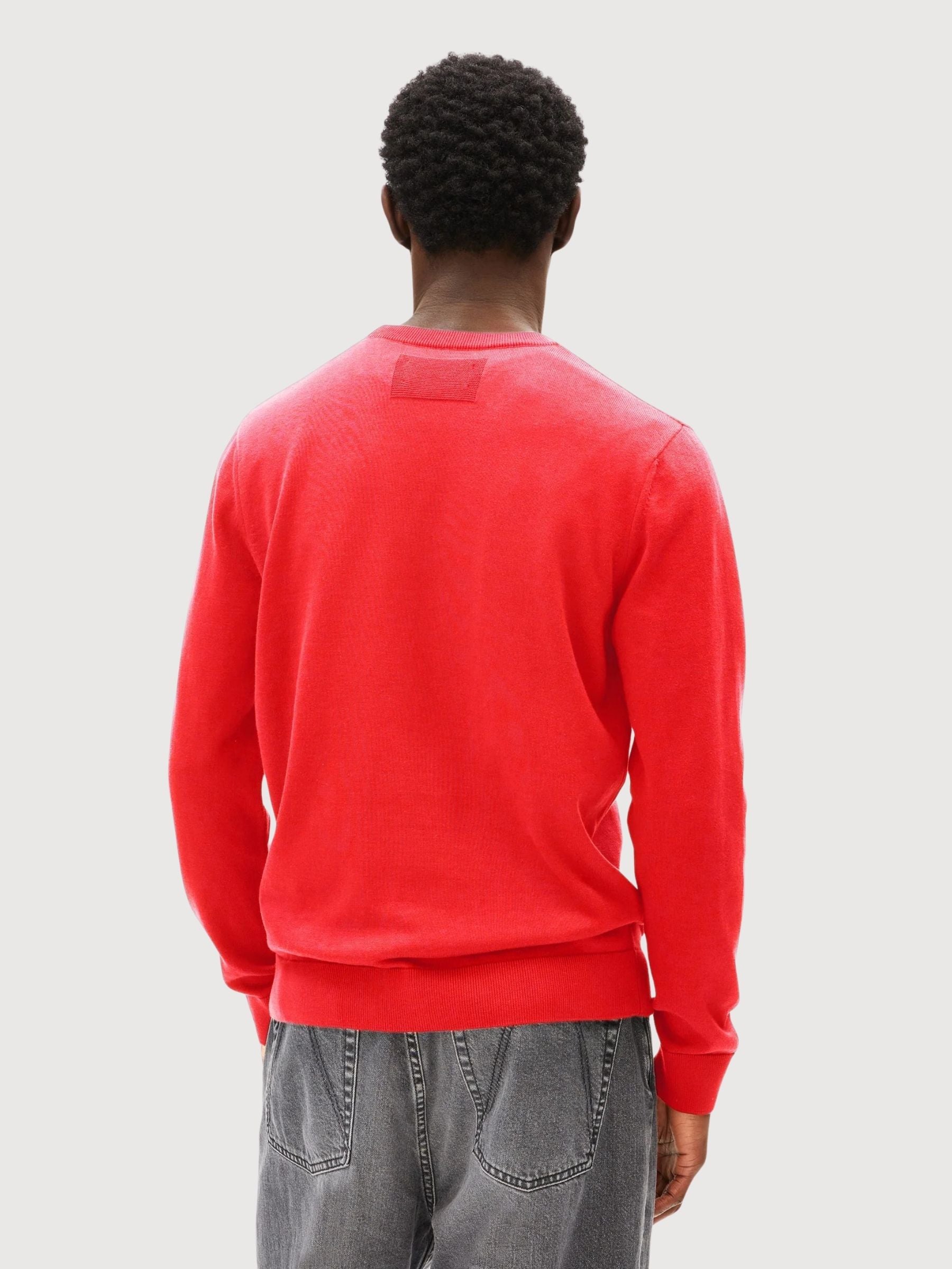 Sweater Loukaa Man Mars Red | Armedangels