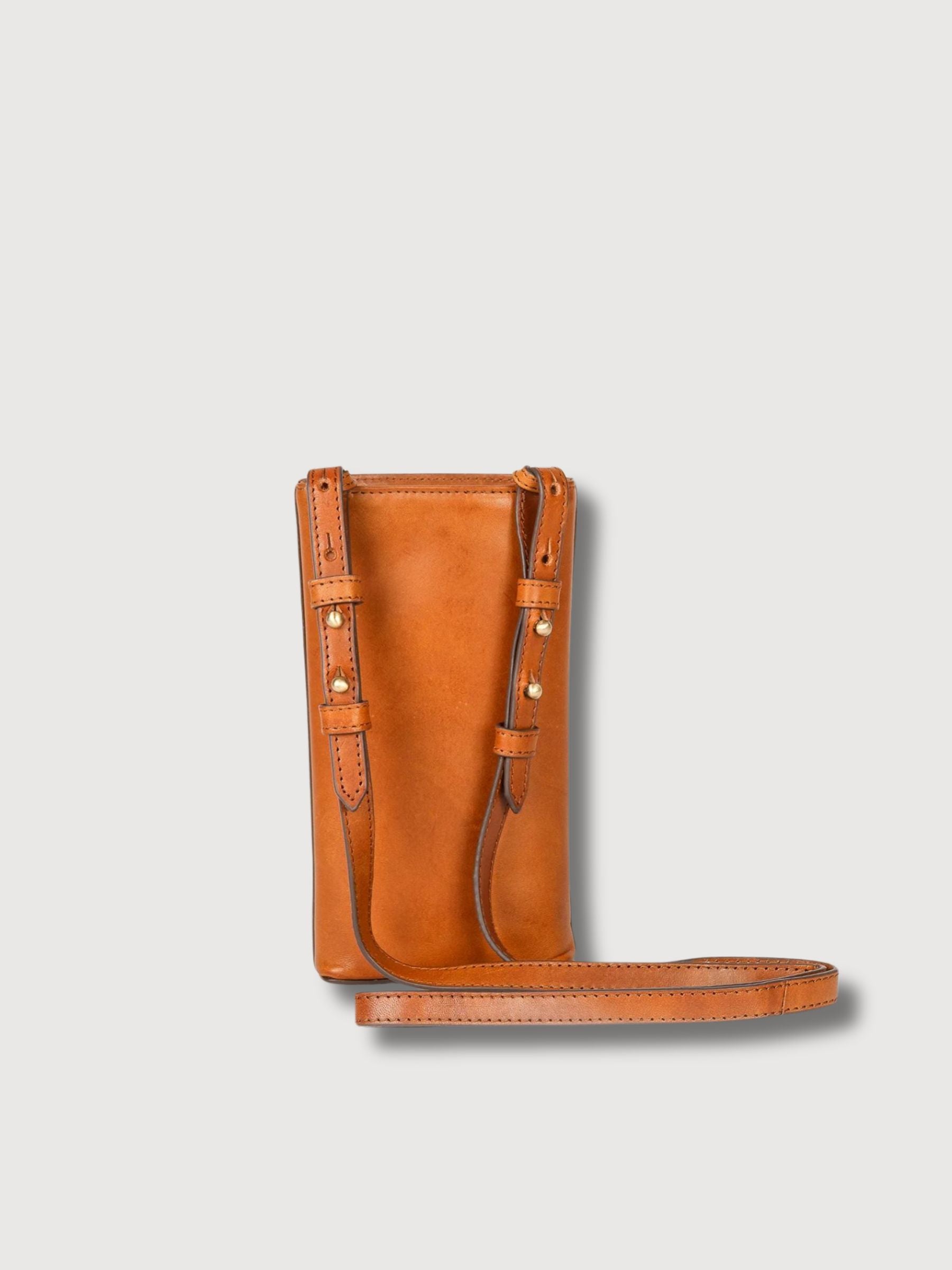 Sacca per telefono Charlie cognac in pelle | O My Bag