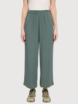Pantaloni a gamba larga in viscosa da donna | Mazine
