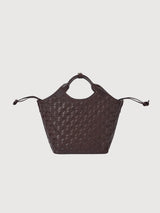 Mara Midi – Chocolate Woven Classic Leather | O My Bag