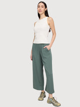 Pantaloni a gamba larga in viscosa da donna | Mazine