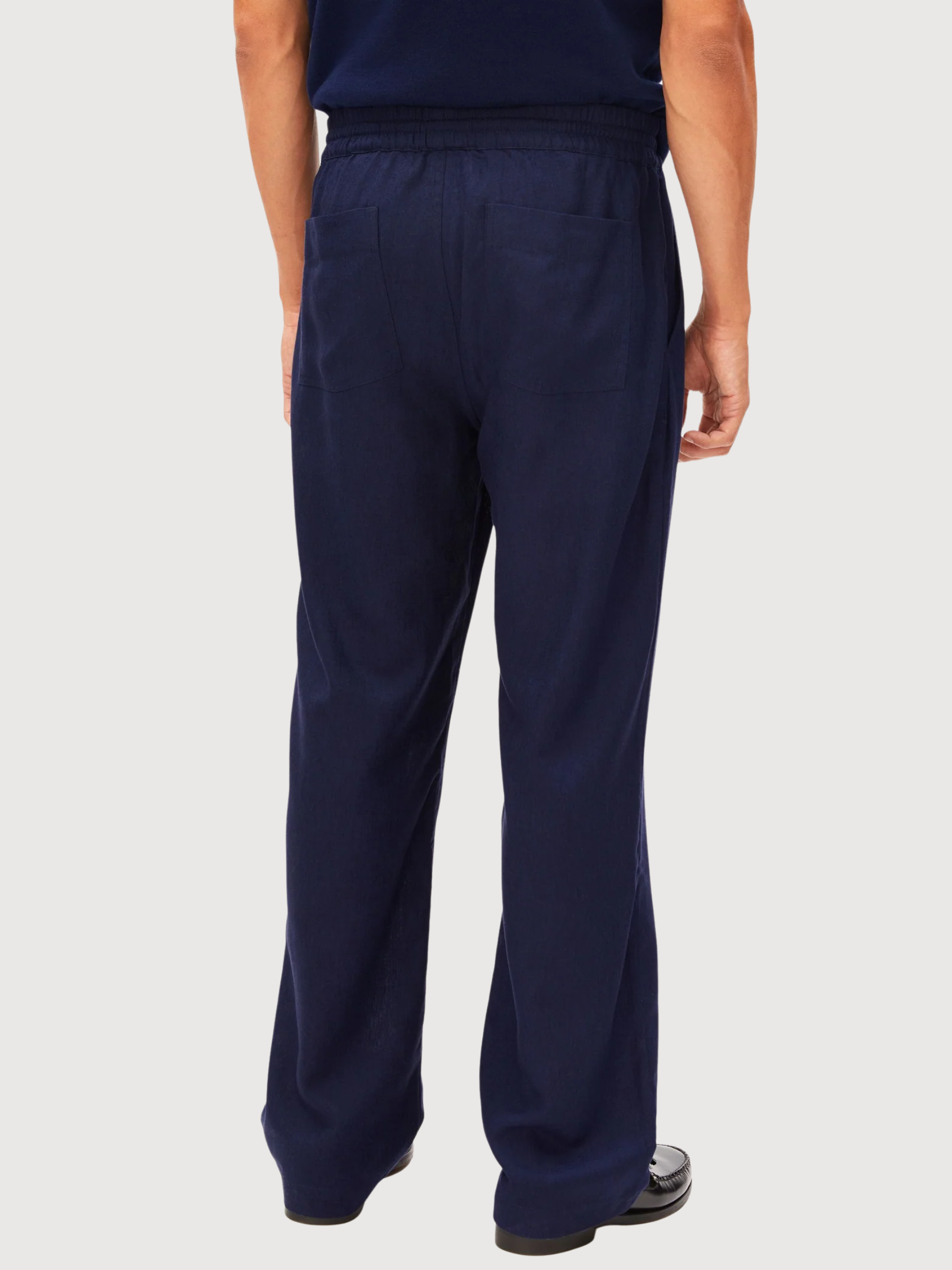 Lino Pant Loukaa Tinted Navy | Armedangels
